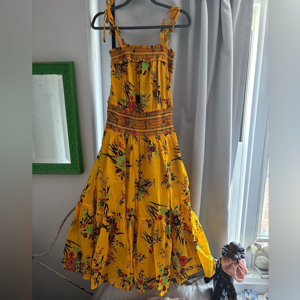BRAND NEW Tory Burch Floral Yellow Dress